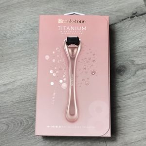 NIB Brookstone Titanium Microneedling Derma Facial Skincare Roller